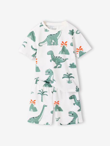 Pack of 2 dinosaur playsuit pyjamas for boys sage green 