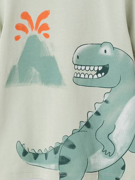 Pack of 2 dinosaur playsuit pyjamas for boys sage green 