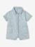 Girl's denim playsuit bleached denim 