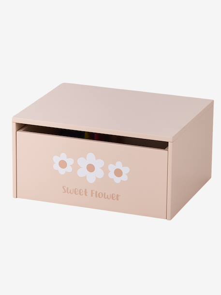 Activity table with storage chest beige+rose 