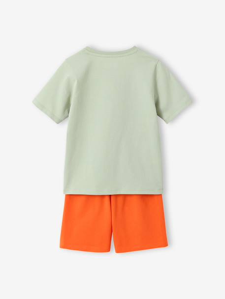 Pack of 2 dinosaur playsuit pyjamas for boys sage green 