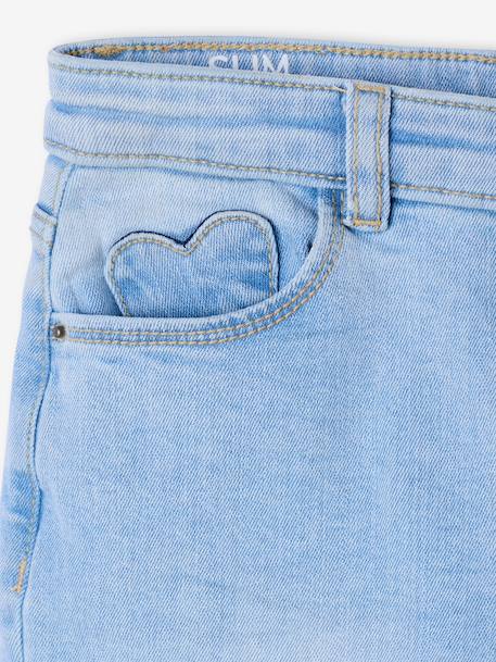 WIDE Hip, Slim Leg MorphologiK Jeans, for Girls bleached denim+deep blue+denim grey+grey+medium blue 