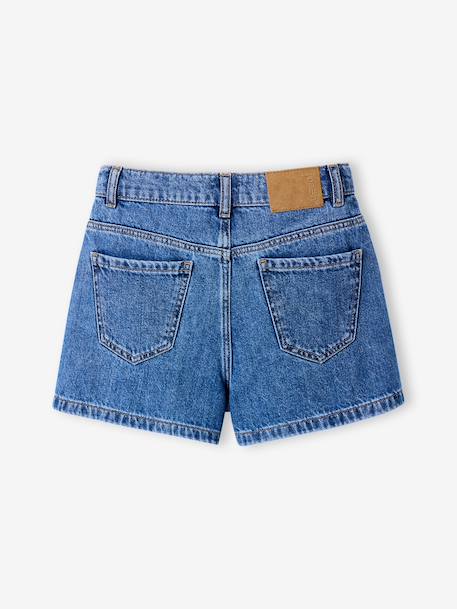 Children's denim cotton shorts denim grey+medium blue 