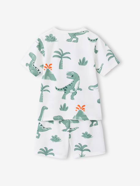 Pack of 2 dinosaur playsuit pyjamas for boys sage green 
