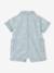 Girl's denim playsuit bleached denim 