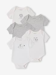 -Pack of 5 short-sleeved baby bodysuits