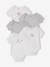 Pack of 5 short-sleeved baby bodysuits set white 