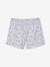 Pack of 2 girls' short-sleeved cotton pyjama shorts ecru 