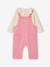 Girl's dungaree set rose 