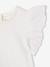 Girls' short-sleeved T-shirt white 