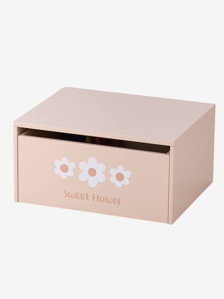 Activity table with storage chest beige+rose 