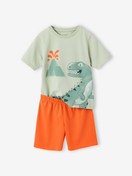 Pack of 2 dinosaur playsuit pyjamas for boys sage green 