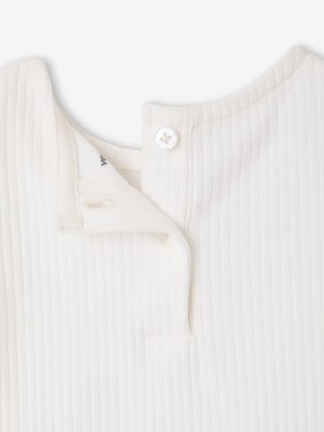 Girls' short-sleeved T-shirt white 