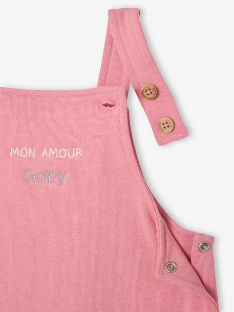 Girl's dungaree set rose 