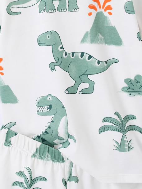 Pack of 2 dinosaur playsuit pyjamas for boys sage green 
