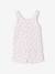 Girl's cotton pyjama short set with cami top ecru 