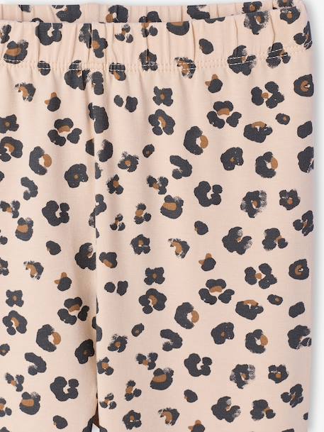 Pack of 2 Basics Leggings for Girls dark grey+dusky pink+khaki+sage green 