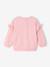 Girl's long-sleeved sweatshirt pale pink 