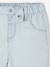 Wide-leg trousers for baby girls striped blue 