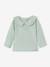 Long Sleeve Top with Peter Pan Collar, for Babies aqua green+Beige+pale pink 