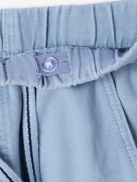 Easy-to-put-on fluid trousers for boys medium blue+night blue+sage green+terracotta 