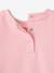 Girl's long-sleeved sweatshirt pale pink 