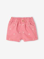 Baby-Embroidered baby girl's shorts 