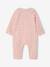 Baby pyjamas with wide neck in organic cotton rosy 