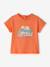 Boys' organic cotton T-shirt orange 