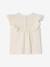 Baby Girls’ Broderie Anglaise Cotton T-Shirt ecru+rose 