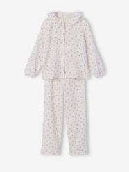 Girls-Girls' floral cotton muslin pyjamas 