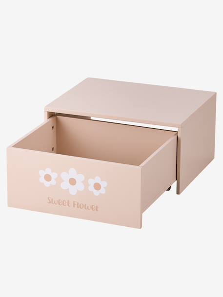 Activity table with storage chest beige+rose 