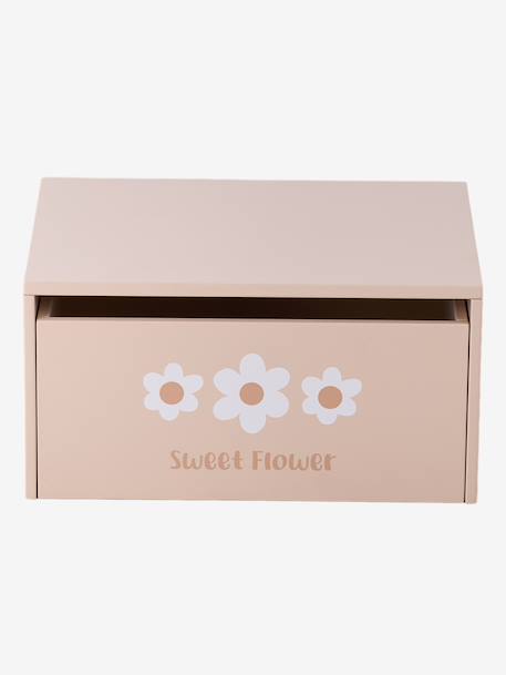 Activity table with storage chest beige+rose 