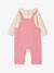 Girl's dungaree set rose 