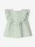 Baby Girls’ Broderie Anglaise Cotton Blouse aqua green 
