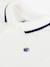 Baby short-sleeved cotton polo shirt white 