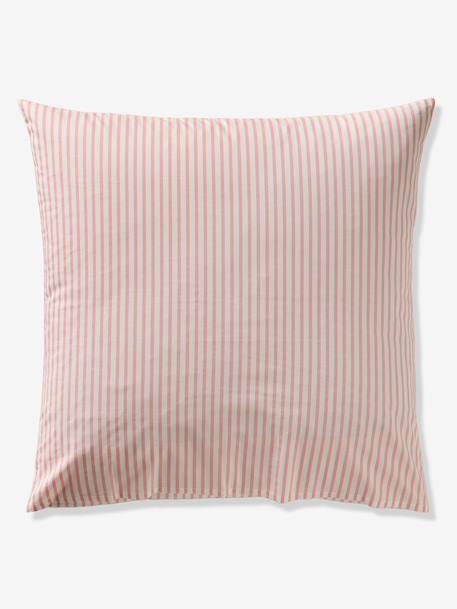 Duvet cover and pillowcase SET with recycled cotton printed pink 