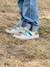 Leather Trainers with Hook-and-Loop Fasteners for Boys, Designed for Autonomy denim blue+navy blue+set blue+set green 