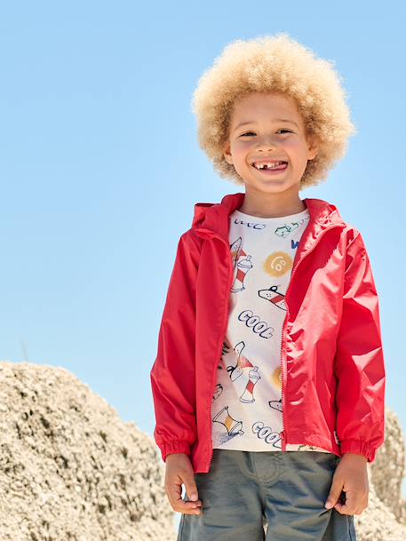 Boy's windproof jacket red 