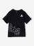 Boys' cotton pyjama shorts with PLAYSTATION logo black 