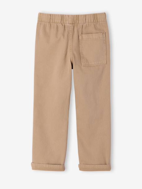 Easy-to-put-on fluid trousers for boys beige+medium blue+night blue+sage green+terracotta 