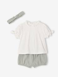 Baby-Set of 3 pieces for baby girls in cotton
