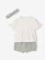 Set of 3 pieces for baby girls in cotton sage green 