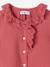 Ruffled shirt old rose 