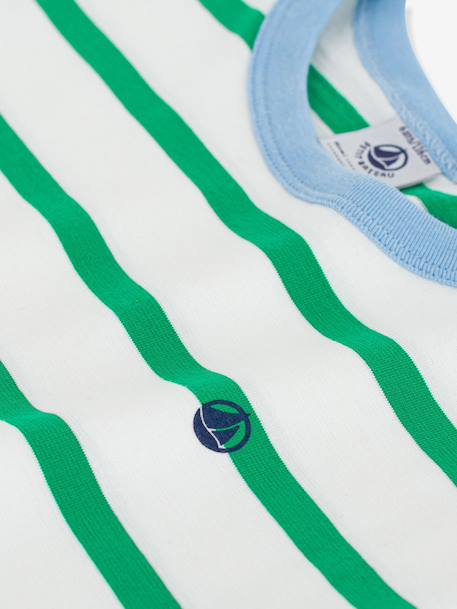 Striped t-shirt for children PETIT BATEAU white 