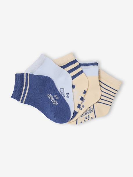 Pack of 5 pairs of baby boys' socks blue 