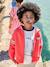 Boy's sweatshirt with placed motif red 