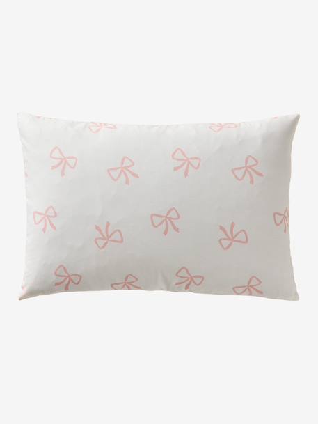 Duvet cover and pillowcase SET with recycled cotton printed pink 