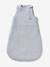 Summer Baby Sleeping Bag in Organic Cotton* Gauze, No Lining coral+grey blue+vanilla 