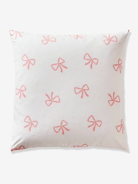 Duvet cover and pillowcase SET with recycled cotton printed pink 